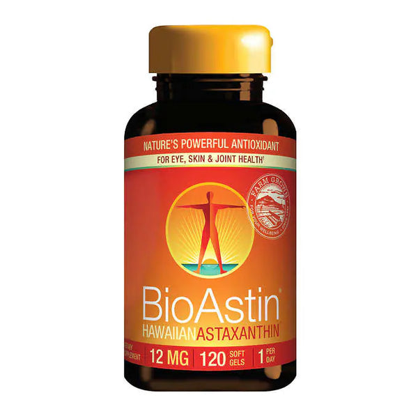 BioAstin Hawaiian Astaxanthin 12 mg., 120 Soft Gels - At Your Door