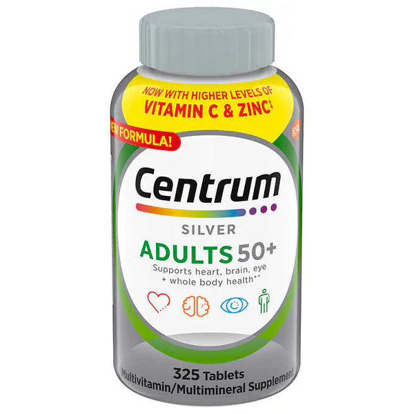 Centrum Silver Adults 50+ Multivitamin, 325 Tablets - At Your Door