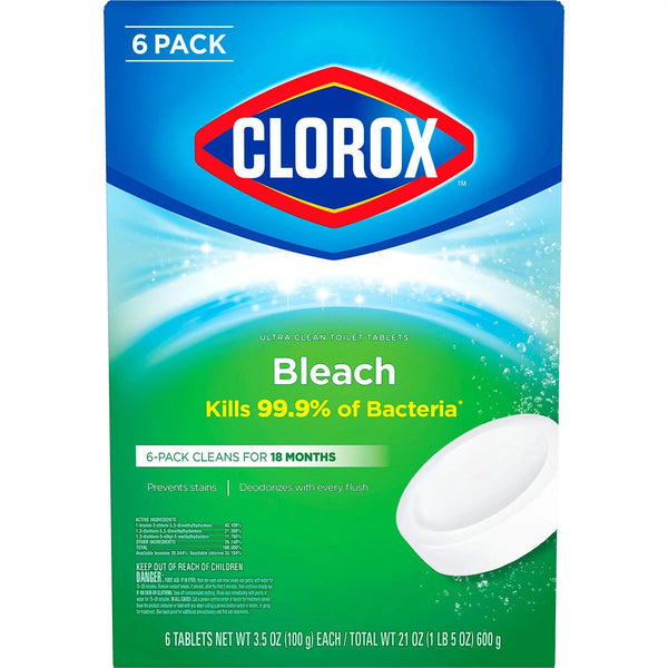 Clorox Ultra Clean Toilet Bowl Cleaner Tablets with Bleach (3.5 oz. tablets, 6 count) - At Your Door