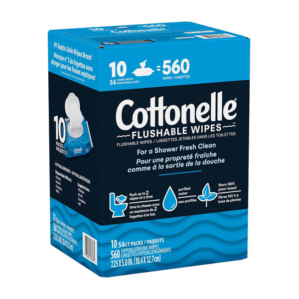 Cottonelle Fresh Care Flushable Wipes, 560 - At Your Door