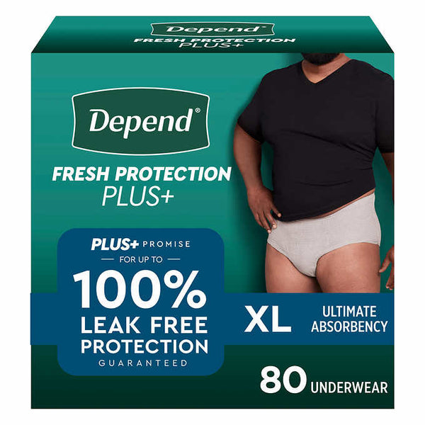 Depend Fresh Protection Plus Incontinence Underwear for Men, Ultimate Absorbency - At Your Door