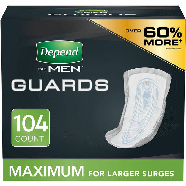 Depend Incontinence Guards for Men, Maximum Absorbency (52 count, 2 pk.) - At Your Door