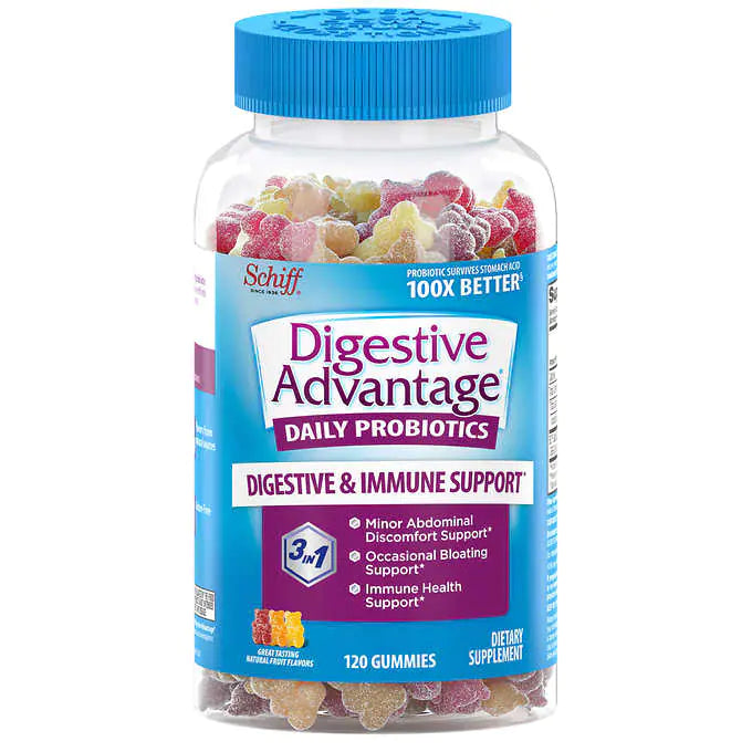 Schiff Digestive Advantage Probiotic, 120 Gummies - At Your Door