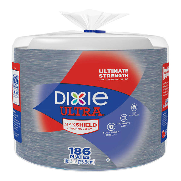 Dixie Ultra 10-1/16" Paper Plate, 186-count - At Your Door