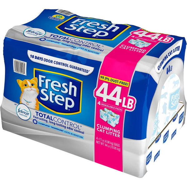 Fresh Step Total Control Scented Litter with Febreze, Clumping (44 lbs.) - At Your Door