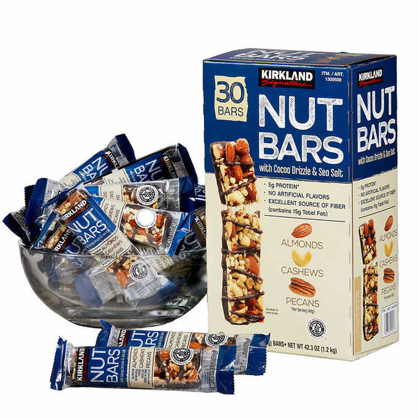 Kirkland Signature Nut Bars, 1.41 oz, 30-count - At Your Door