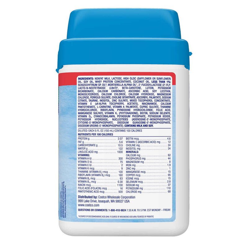 Kirkland Signature ProCare with Dual HMO's, Non-GMO Infant Formula 42 oz, 2-pack ) | Home Deliveries