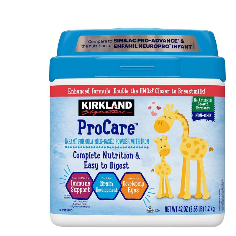 Kirkland Signature ProCare with Dual HMO's, Non-GMO Infant Formula 42 oz, 2-pack ) | Home Deliveries