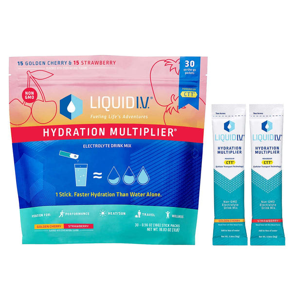 Liquid I.V. Hydration Multiplier 30 Serving Stick Packs Resealable, Variety - At Your Door