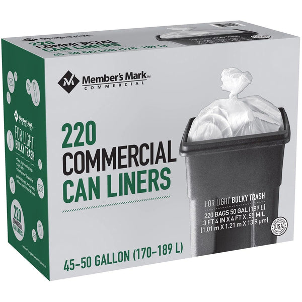 Member's Mark 45-50 Gallon Commercial Trash Bags (220 ct.) - At Your Door