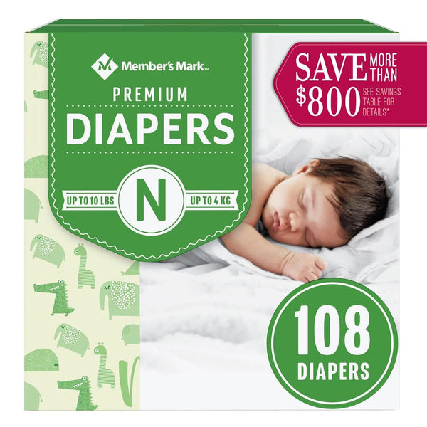 Member's Mark Premium Baby Diapers (Choose Your Size) - At Your Door