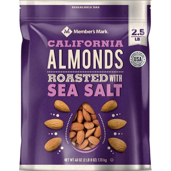 Member's Mark Roasted Almonds with Sea Salt (40 oz.) - At Your Door