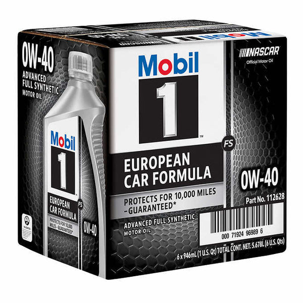 Mobil 1 0W-40 Full Synthetic Motor Oil, 1-Quart, 6-pack - At Your Door