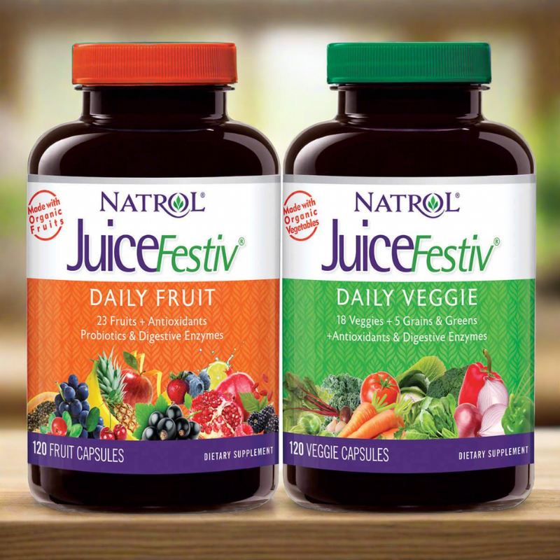Natrol JuiceFestiv Daily Fruit and Veggie, 240 Capsules - At Your Door