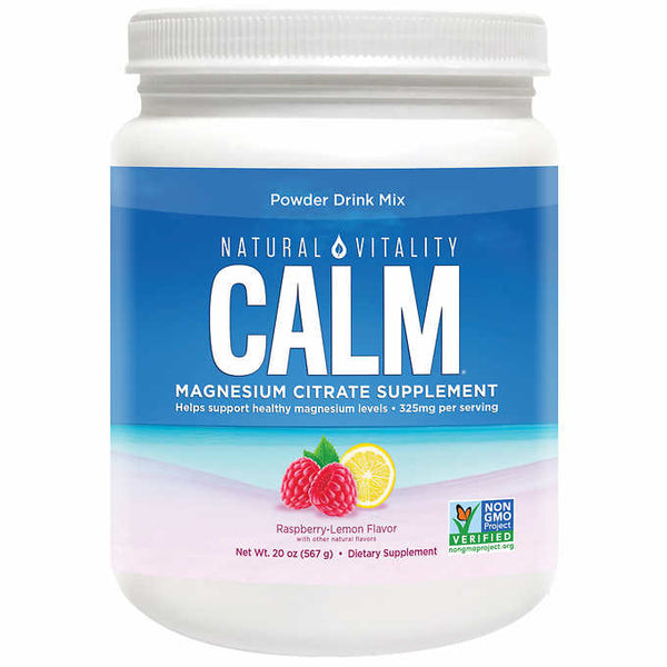 Natural Vitality Calm Magnesium Citrate Powder, 20 Ounces - At Your Door