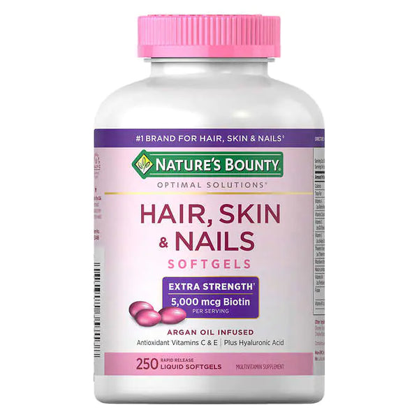 Nature's Bounty Hair, Skin and Nails, 250 Softgels - At Your Door