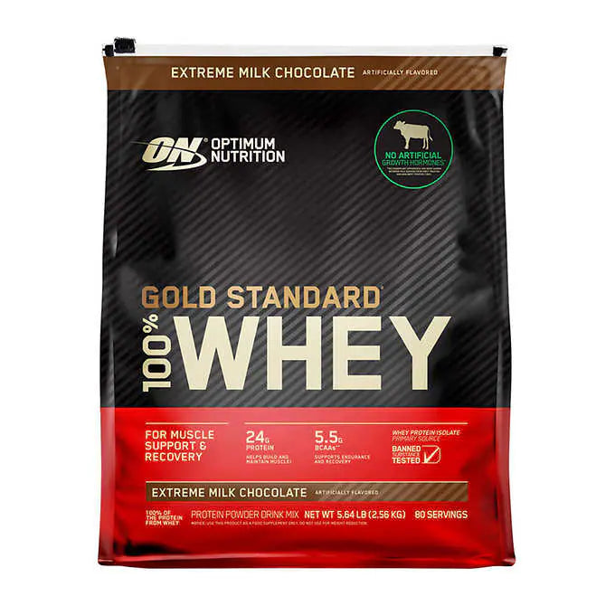 Optimum Nutrition Gold Standard 100% Whey Protein, 80 Servings - At Your Door