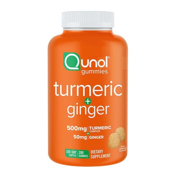 Qunol Turmeric Plus Ginger, 200 Gummies - At Your Door