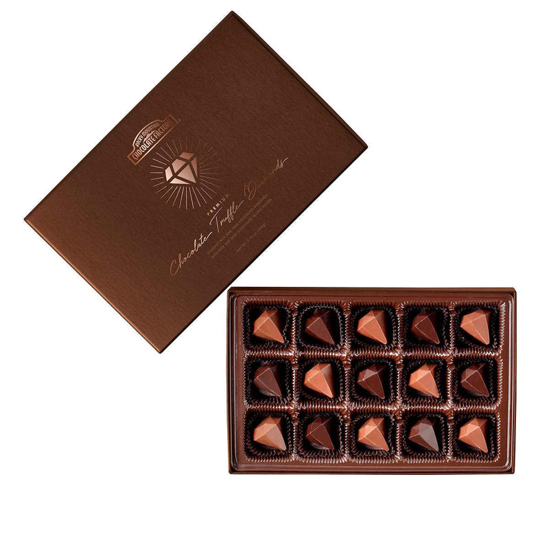 Rocky Mountain Chocolate Factory Chocolate Truffle Diamond Gift Box 5.75 oz, 3-Boxes - At Your Door