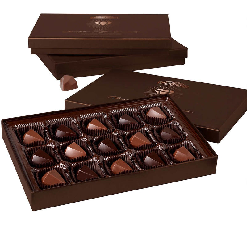 Rocky Mountain Chocolate Factory Chocolate Truffle Diamond Gift Box 5.75 oz, 3-Boxes - At Your Door