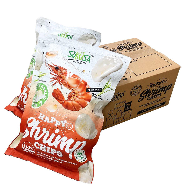 Shrimp Chips with Garlic and Butter 16 oz 2-pack - At Your Door